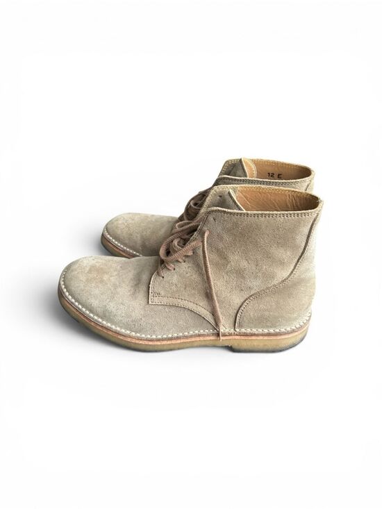 John Lofgren Sahara Boots in Khaki Japanese Suede 12 main image 10